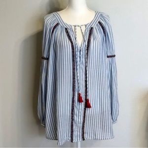 Zara Peasant Top trf sz L